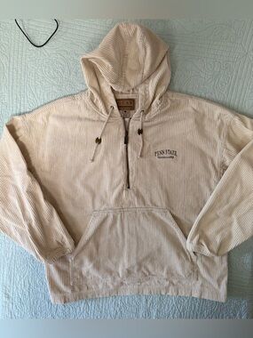 Penn State Corduroy Gear for Sports Half-Zip Hoodie in Cream